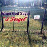 When God Says, “I Forgot”